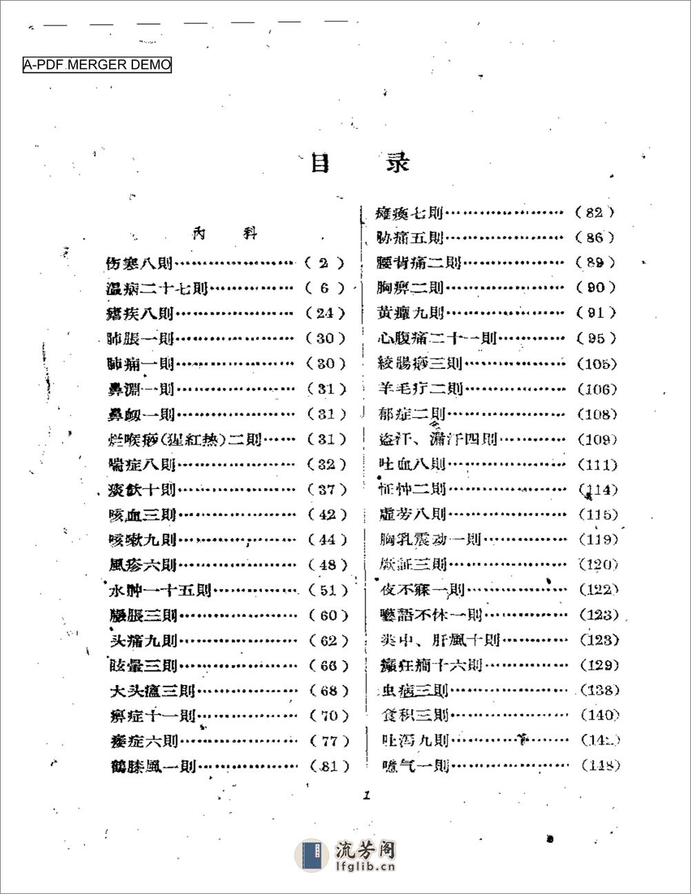 湖南中医医案选辑 第一集 - 第1页预览图