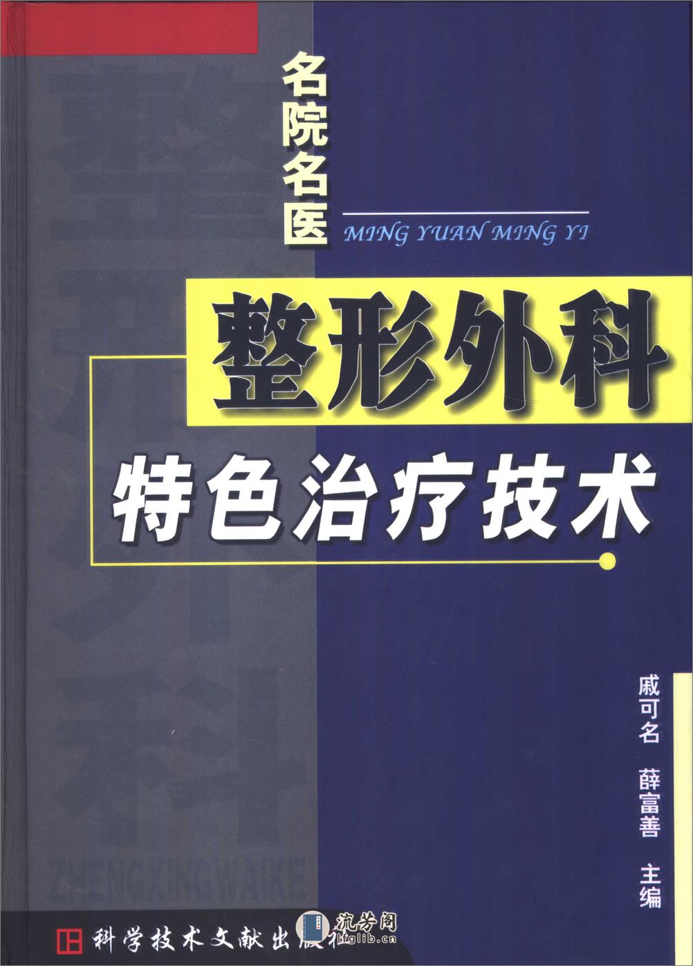 名院名医：整形外科特色治疗技术 - 第1页预览图