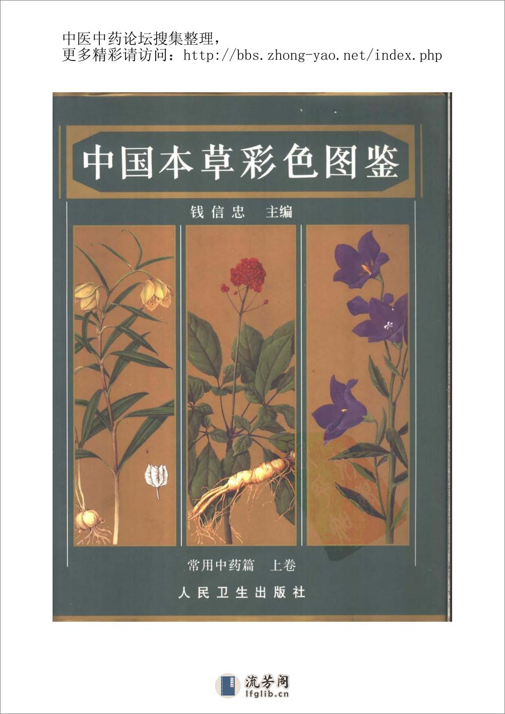 中国本草彩色图鉴pdf（上） - 第1页预览图