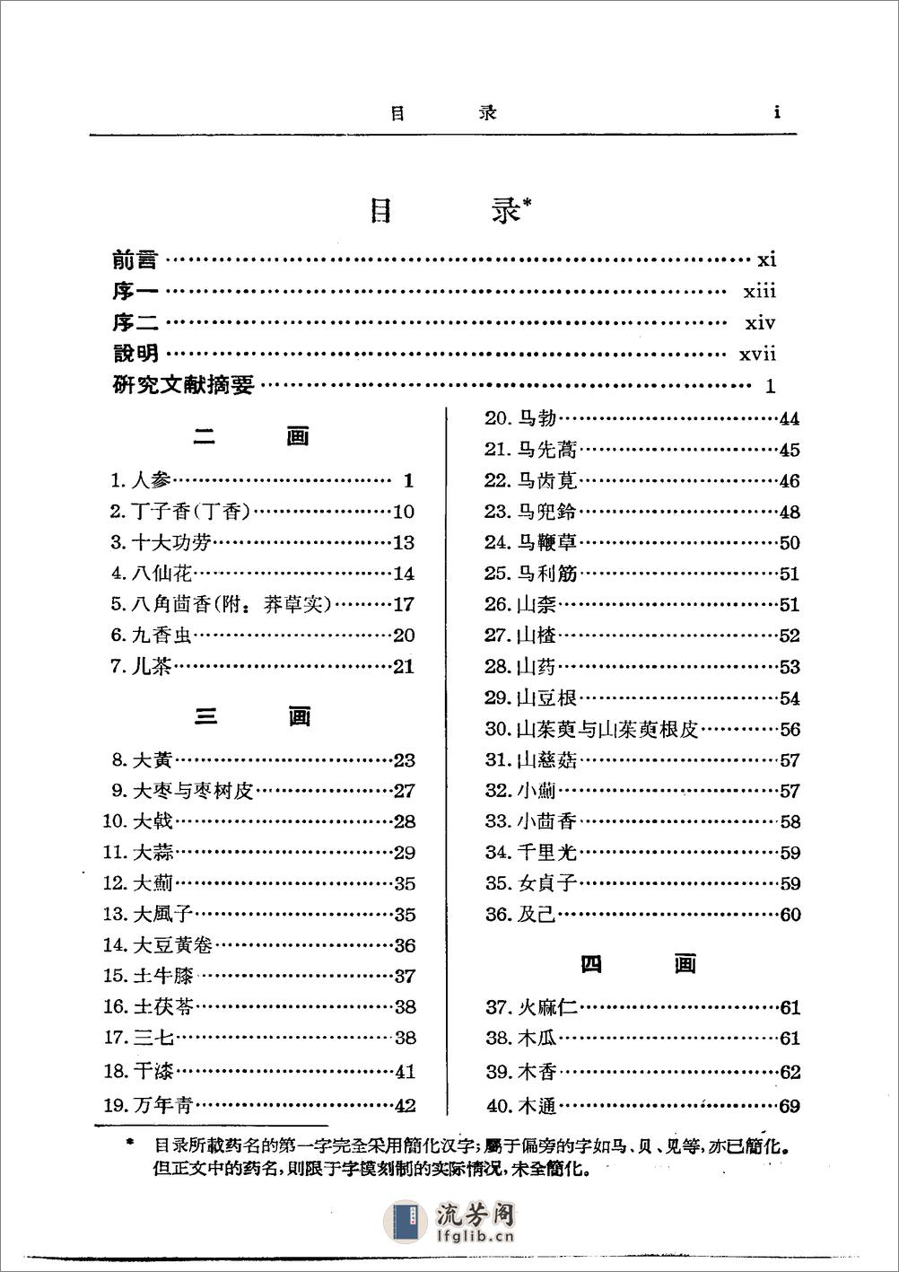 中药研究文献摘要  （1820——1961） - 第1页预览图