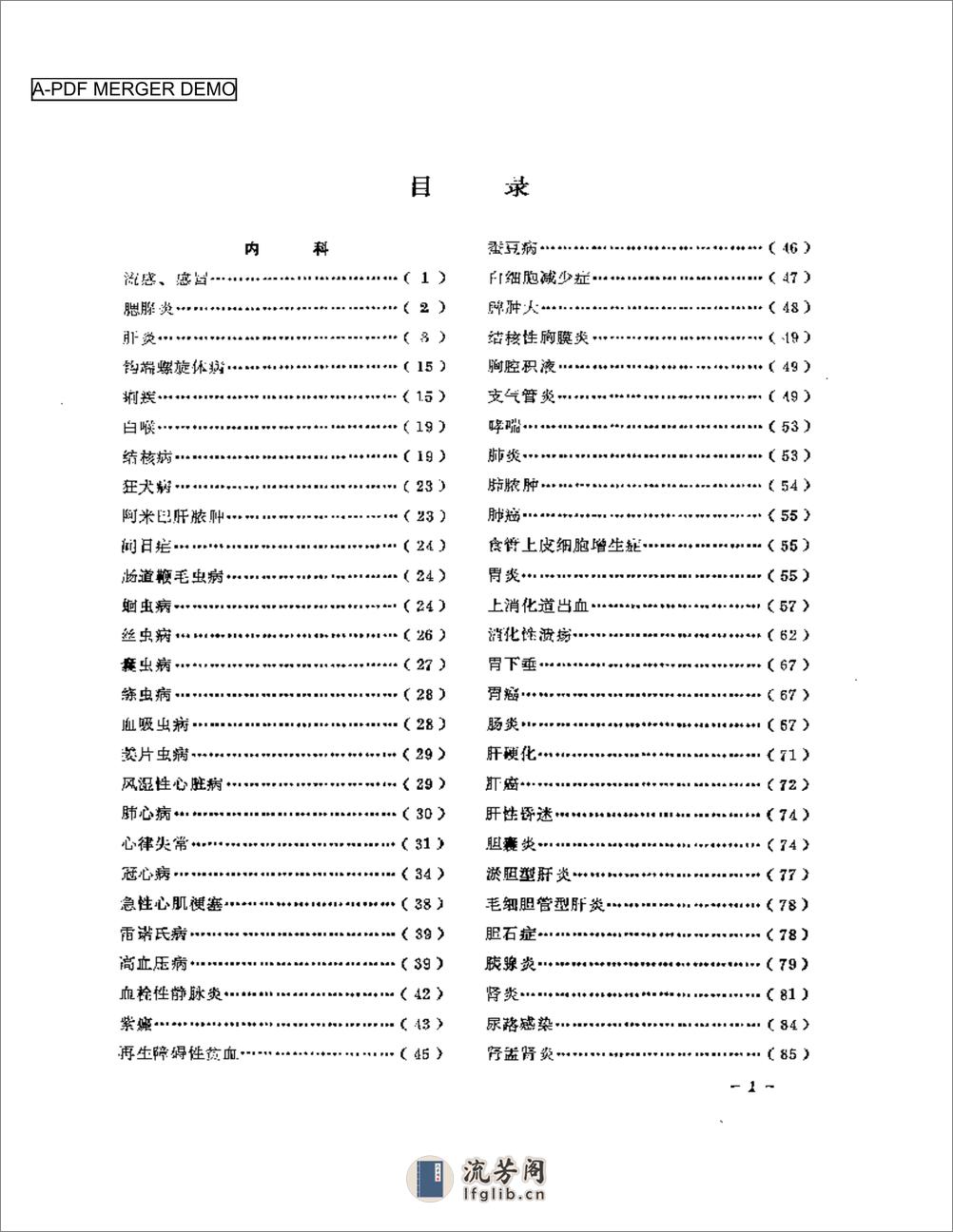 医学文摘 中医最新临床经验精华（1977-1981年） - 第1页预览图