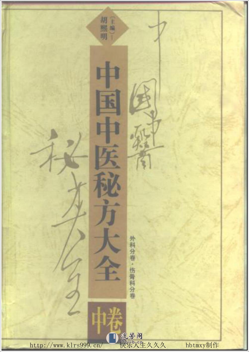 中国中医秘方大全·中 - 第1页预览图