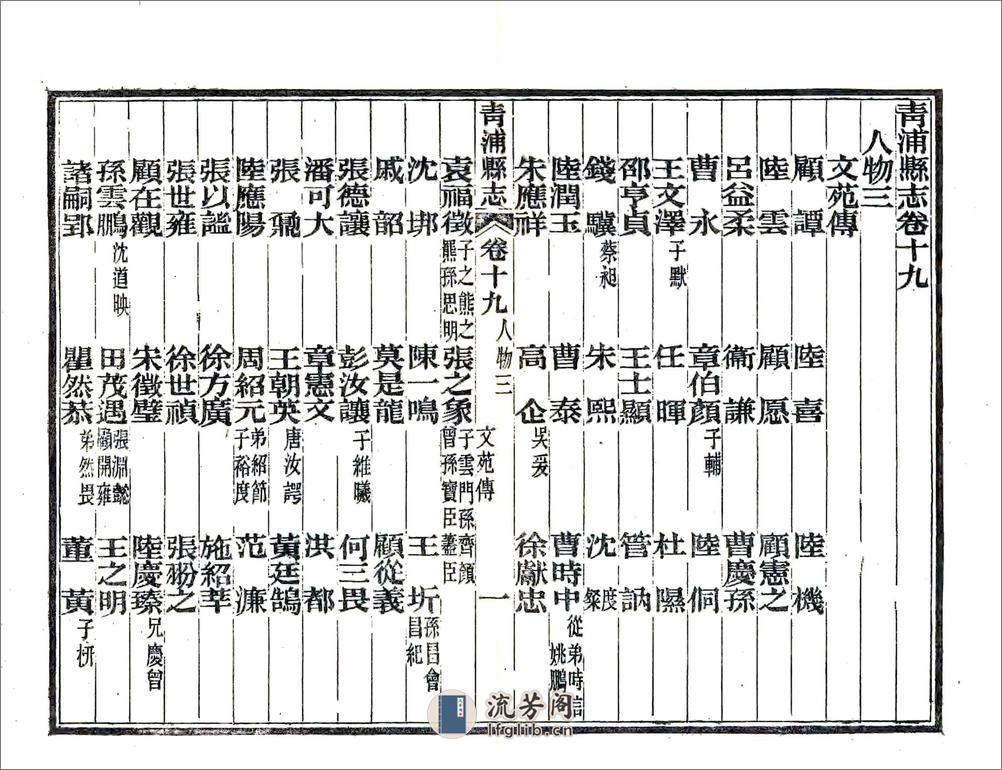 青浦县志（光绪）卷19-30 - 第1页预览图