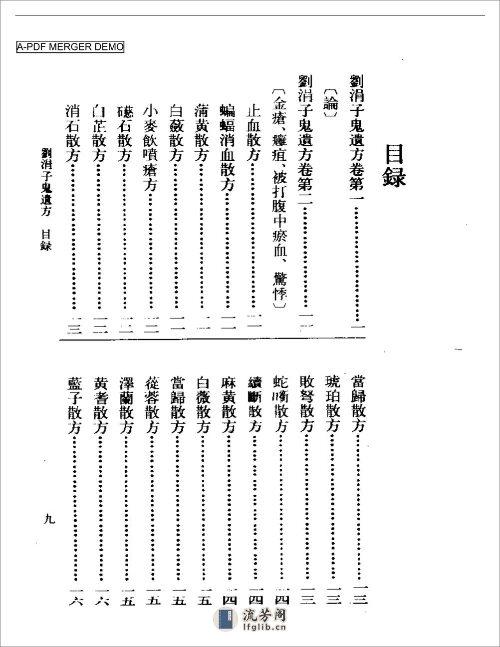 刘涓子鬼遗方 - 第1页预览图