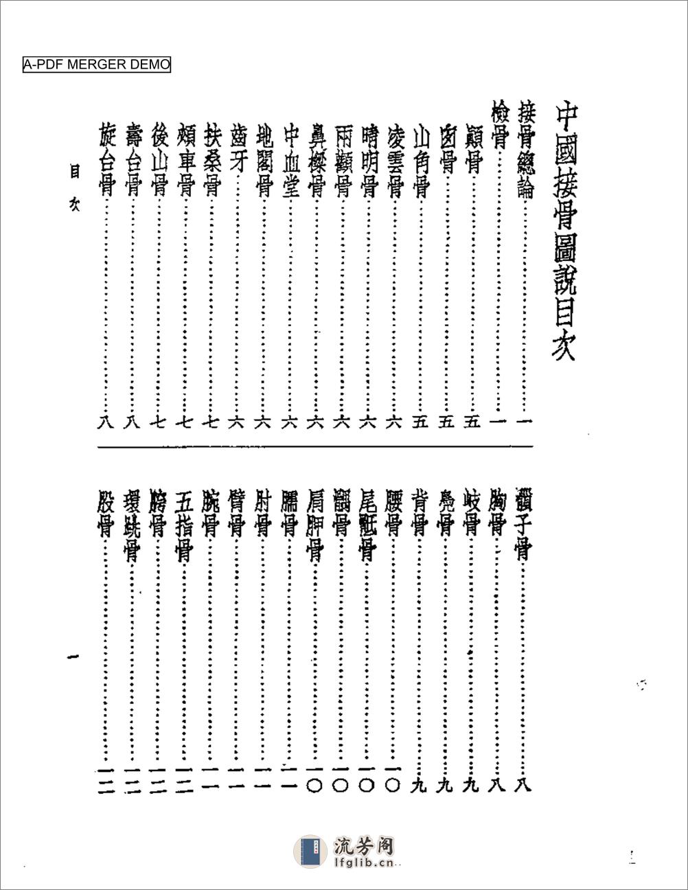 中国接骨图说 - 第1页预览图